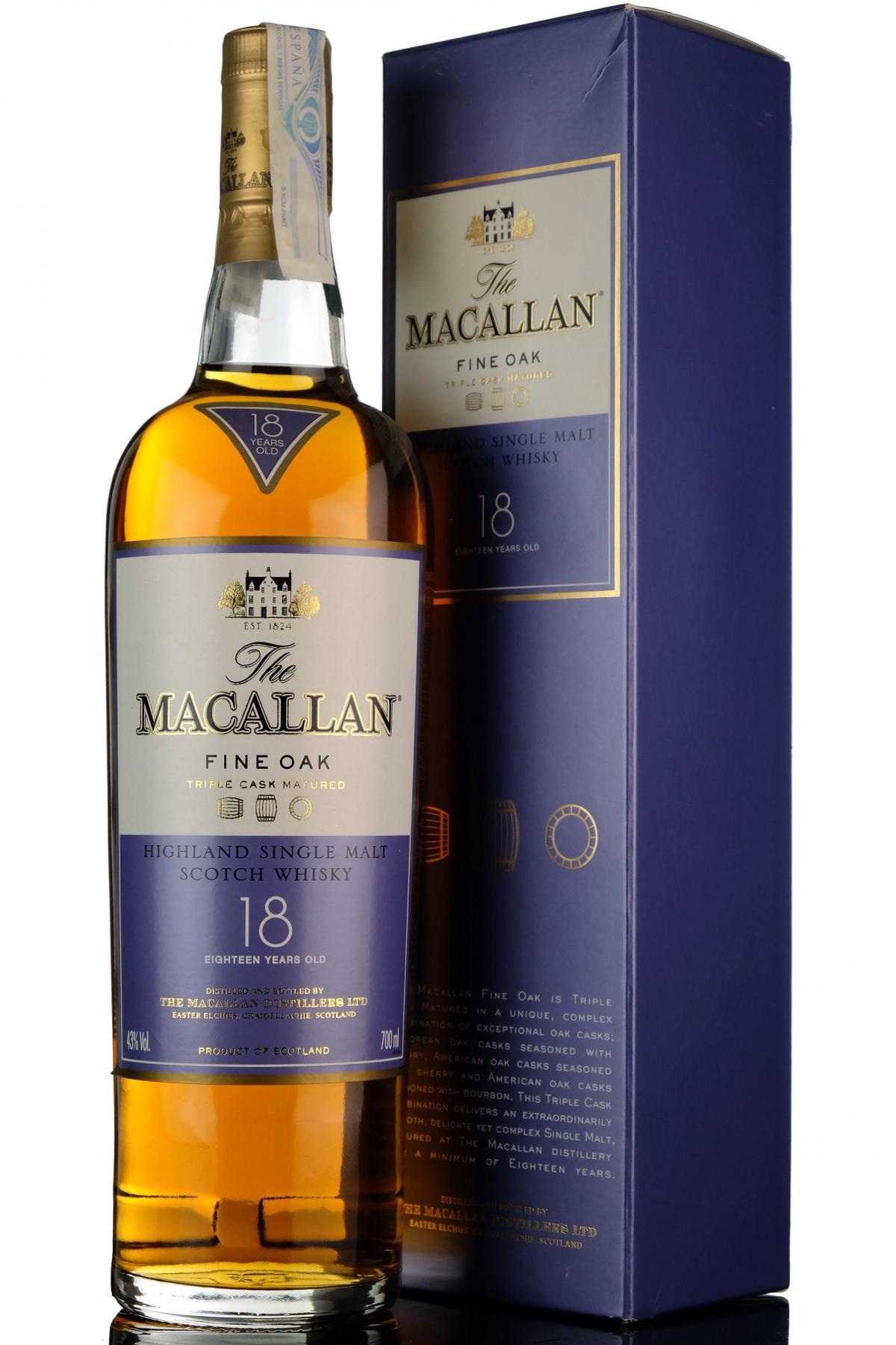Macallan 18 Year Old - Fine Oak