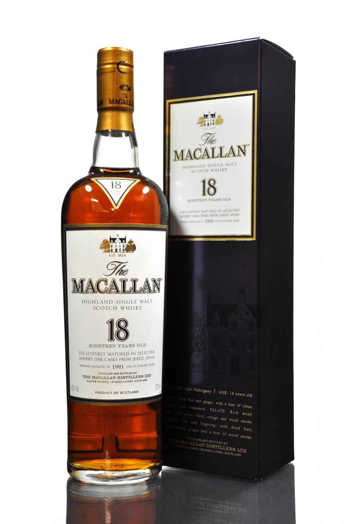Macallan 1993 - 18 Year Old