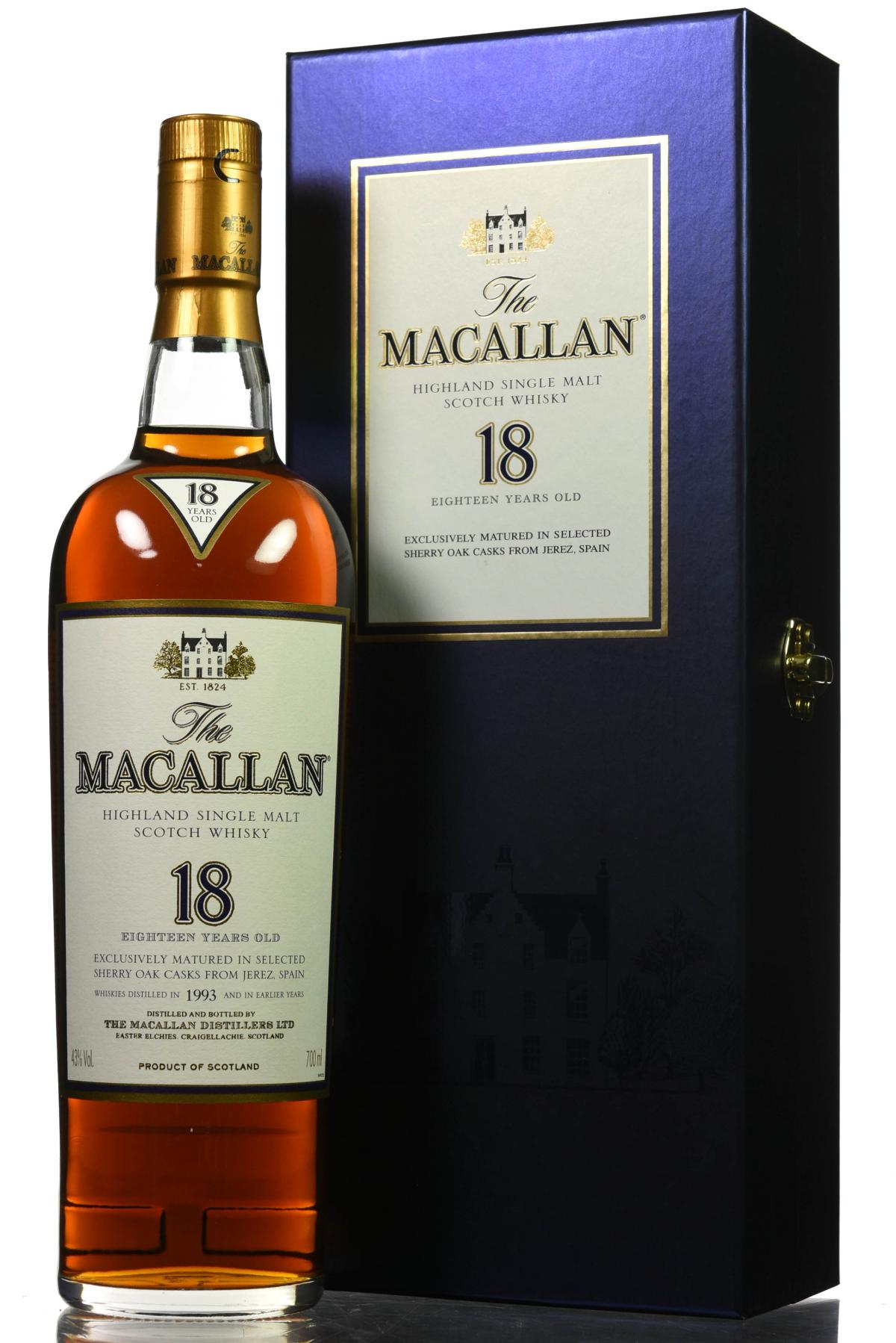 Macallan 1993 - 18 Year Old