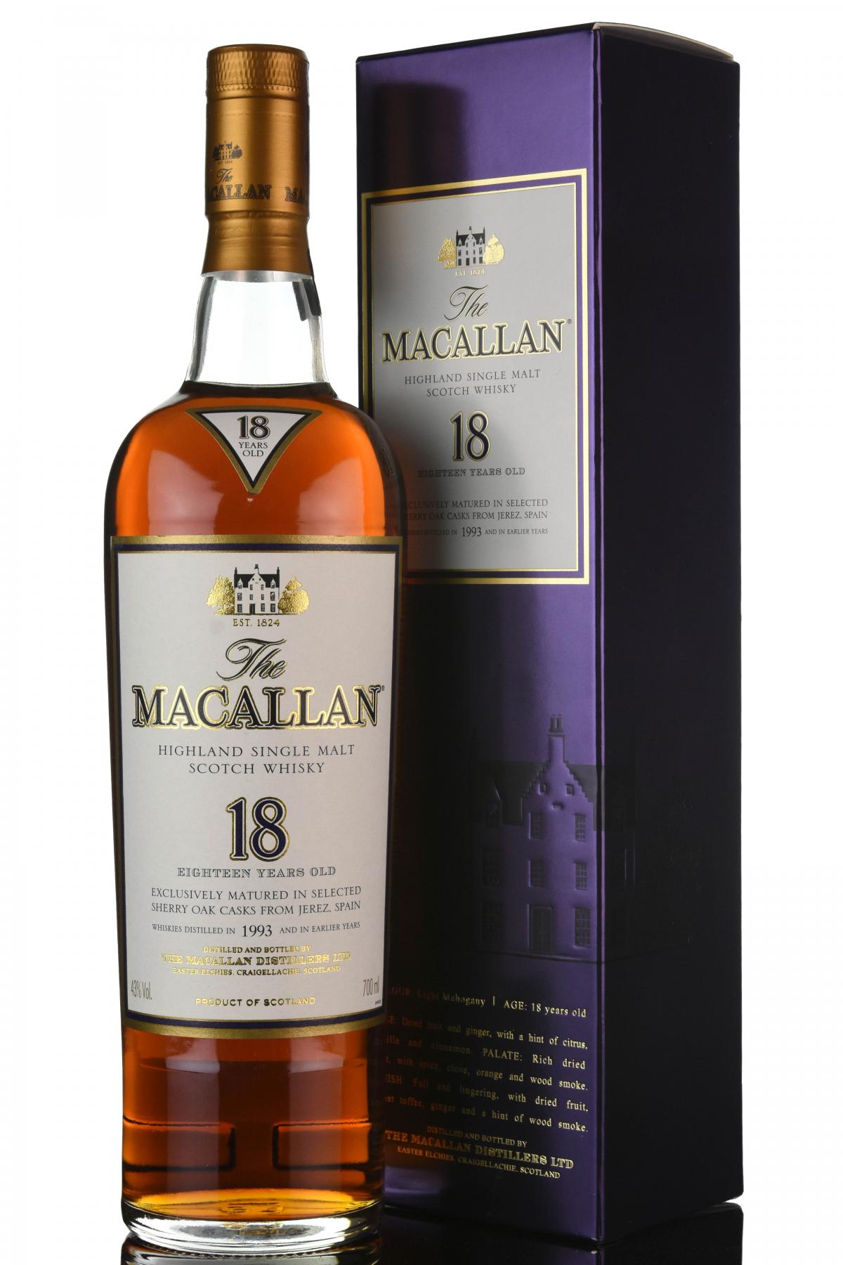 Macallan 1993 - 18 Year Old