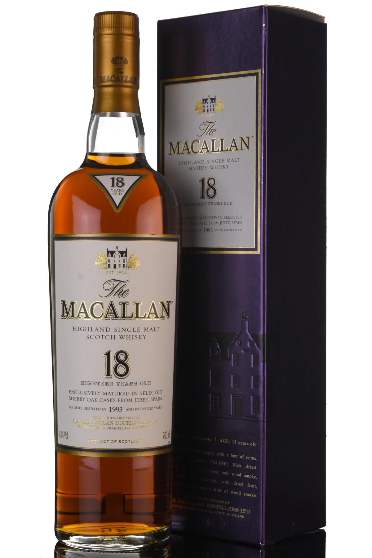 Macallan 1993 - 18 Year Old