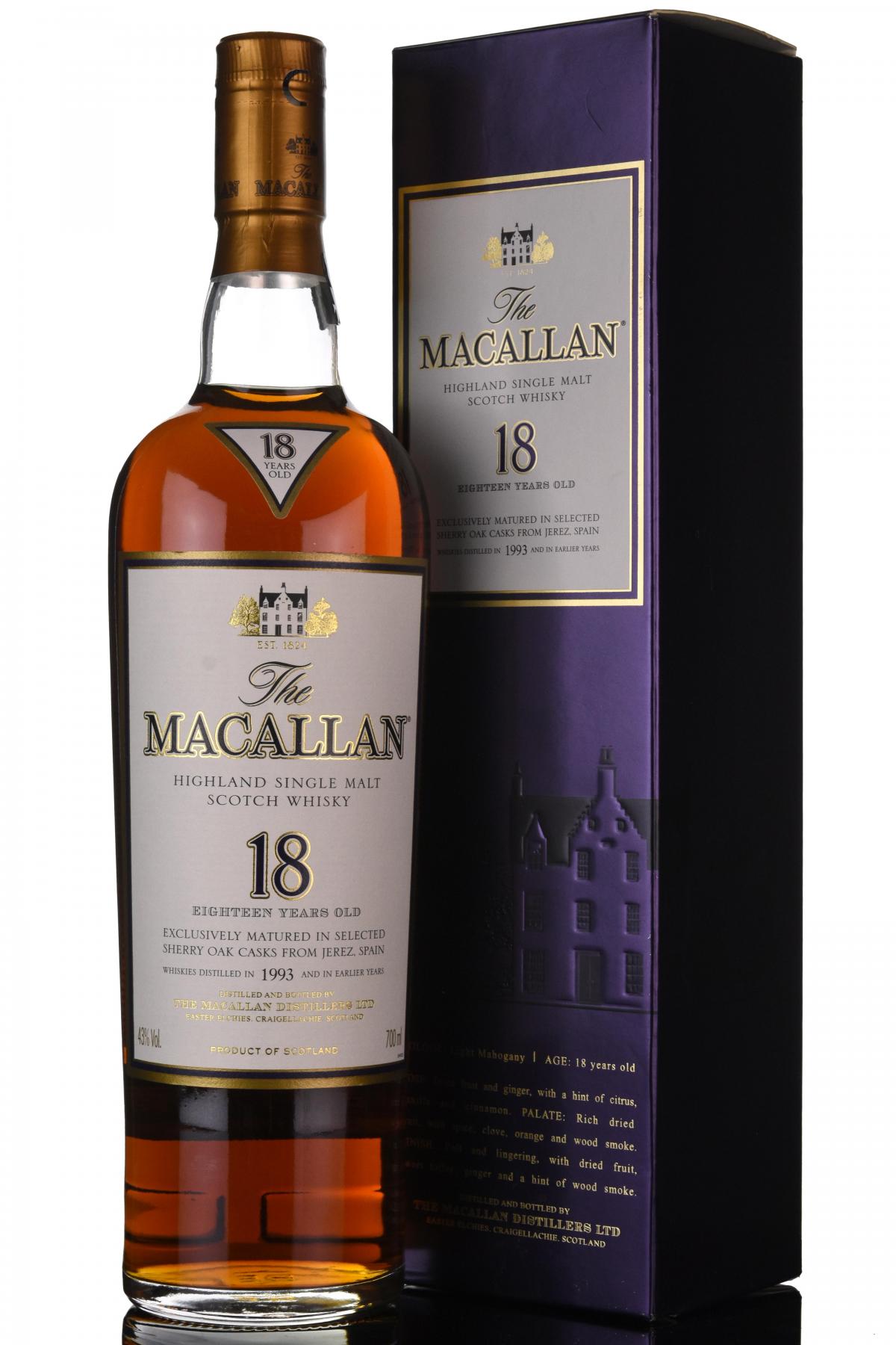 Macallan 1993 - 18 Year Old