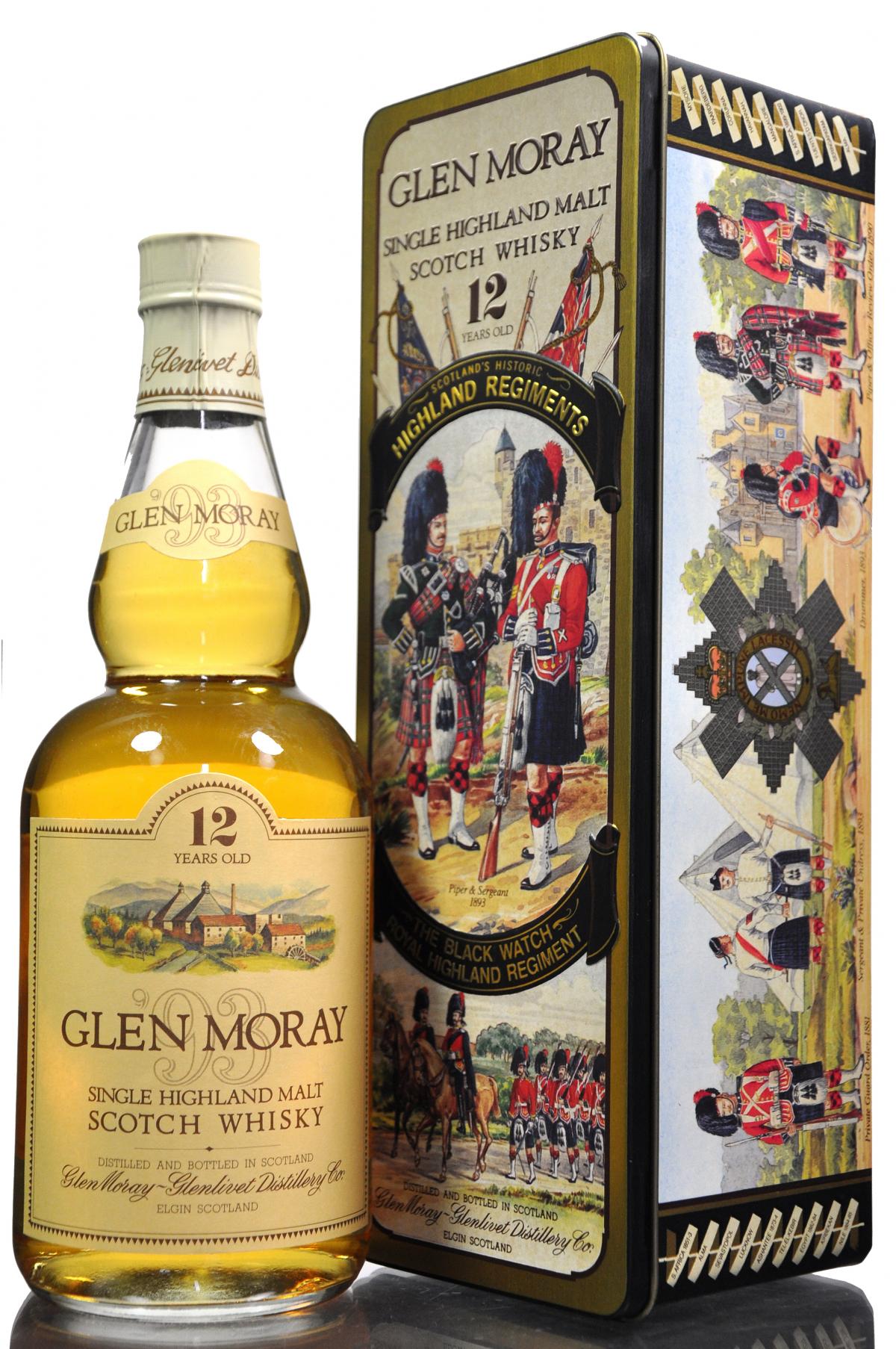 Glen Moray 12 Year Old - Circa 1990 - The Black Watch Royal Highland Regiment
