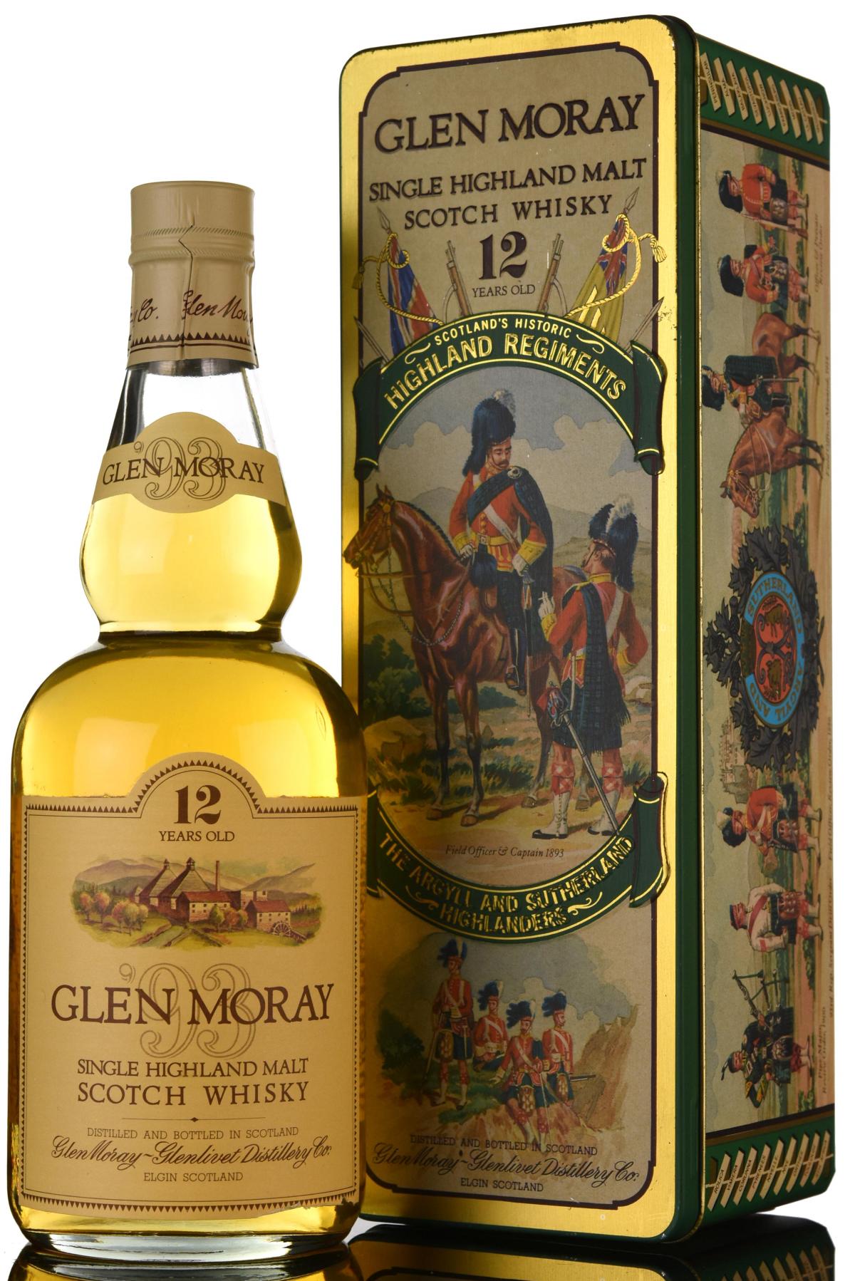 Glen Moray 12 Year Old - Circa 1990 - The Argyll and Sutherland Highlanders