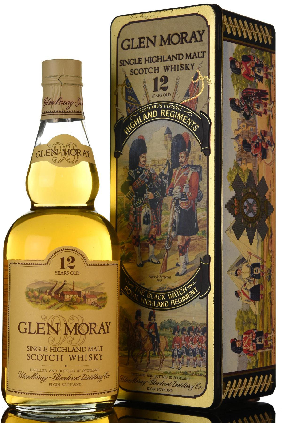 Glen Moray 12 Year Old - Circa 1990 - The Black Watch Royal Highland Regiment