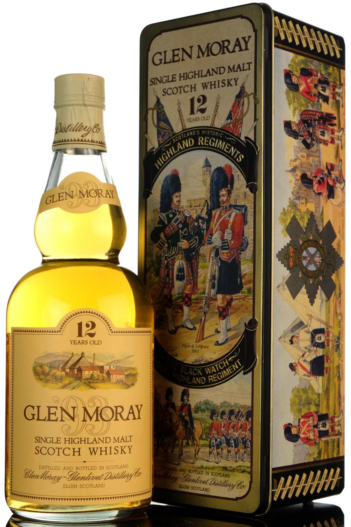 Glen Moray 12 Year Old - Circa 1990 - The Black Watch Royal Highland Regiment
