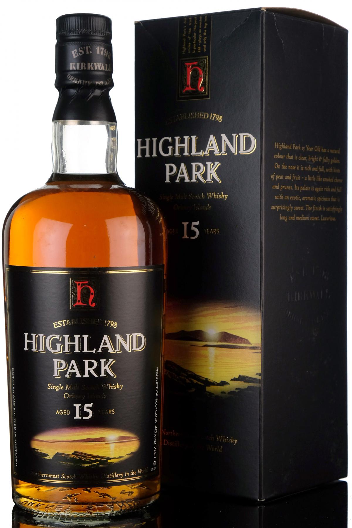 Highland Park 15 Year Old