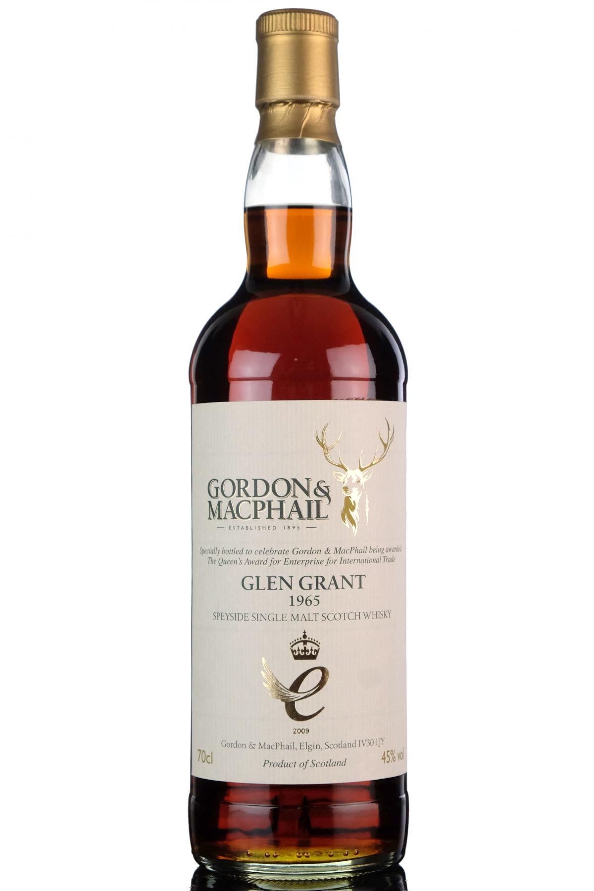 Glen Grant 1965-2009 - Gordon & Macphail - Staff Bottling
