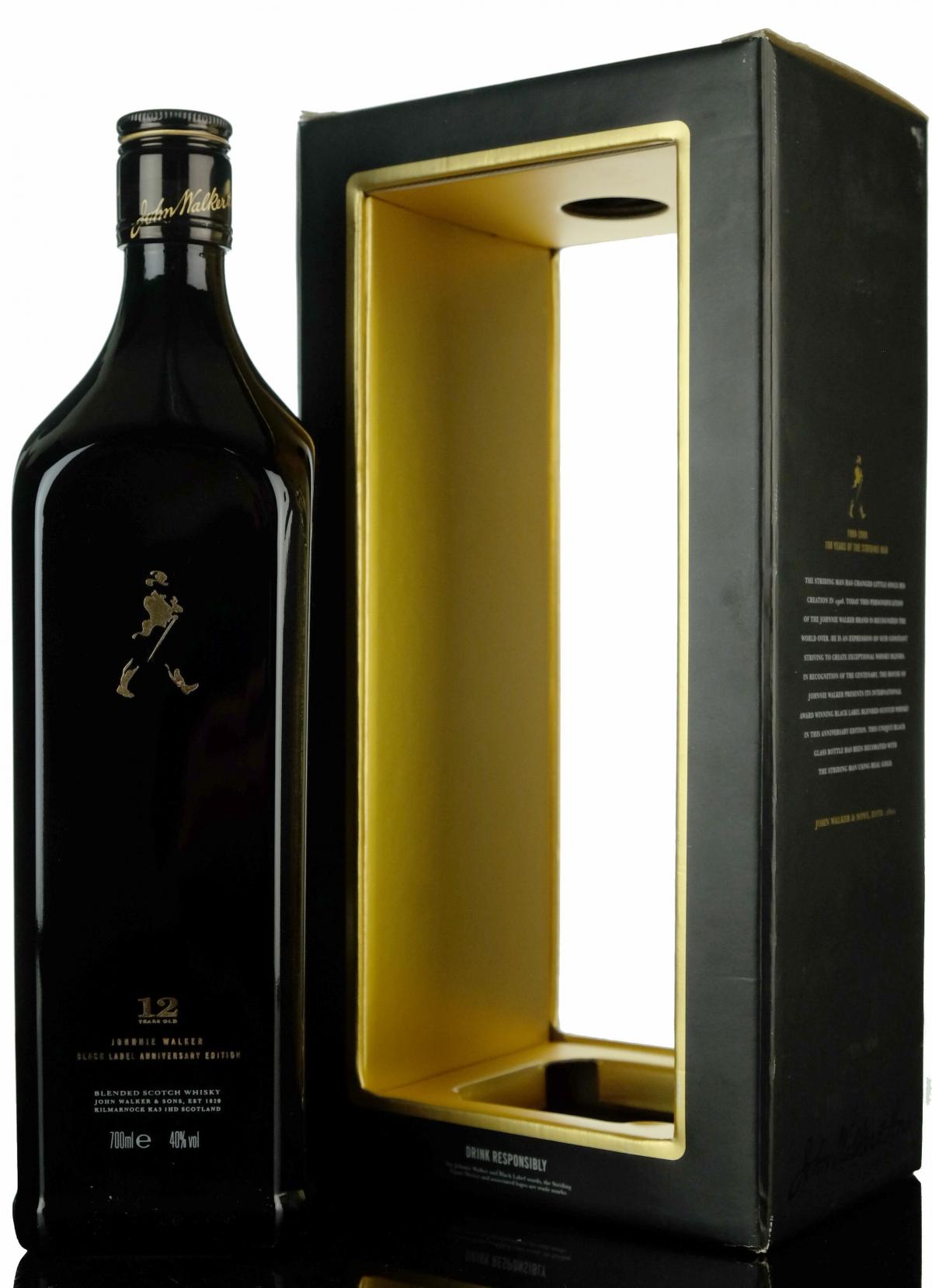 Johnnie Walker 12 Year Old - Black Label - Centenary Of The Striding Man 1909-2009