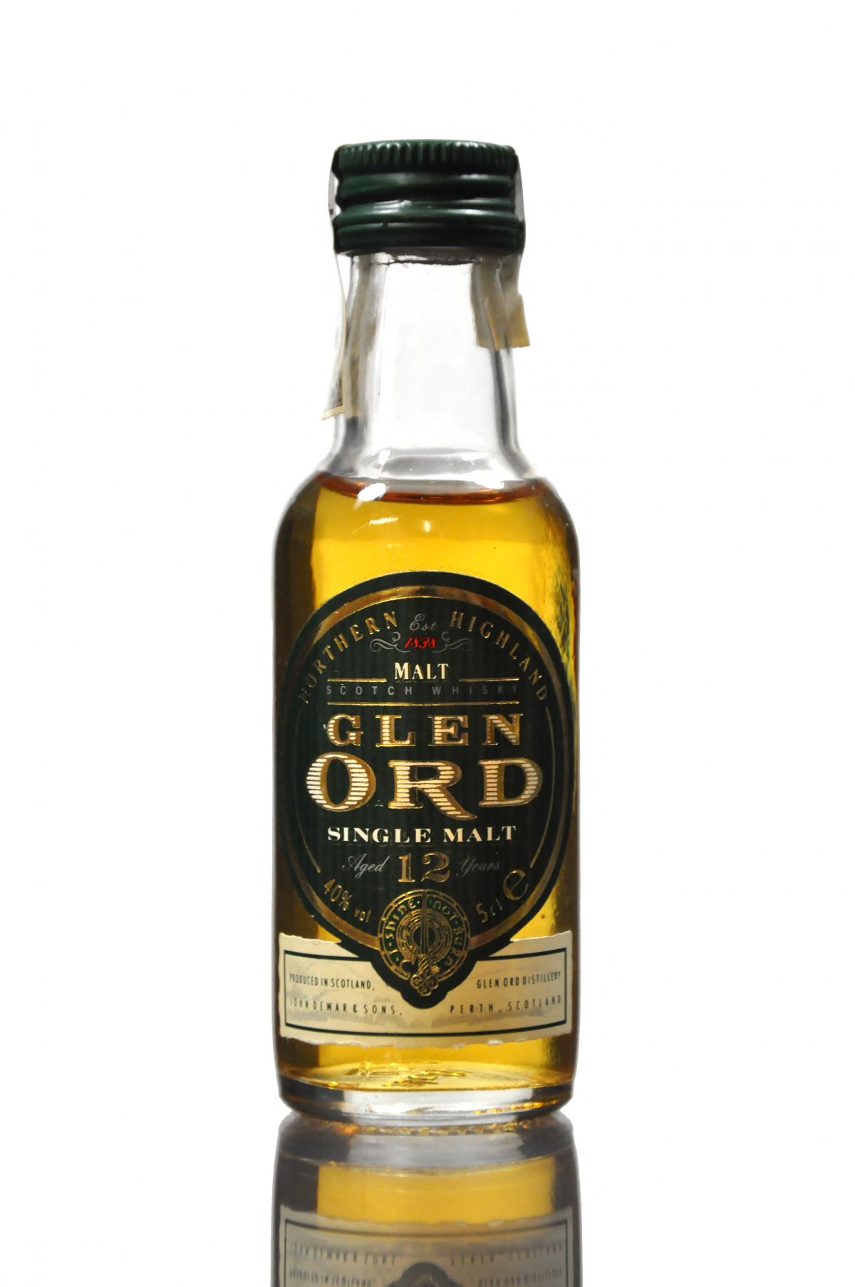 Glen Ord 12 Year Old Miniature