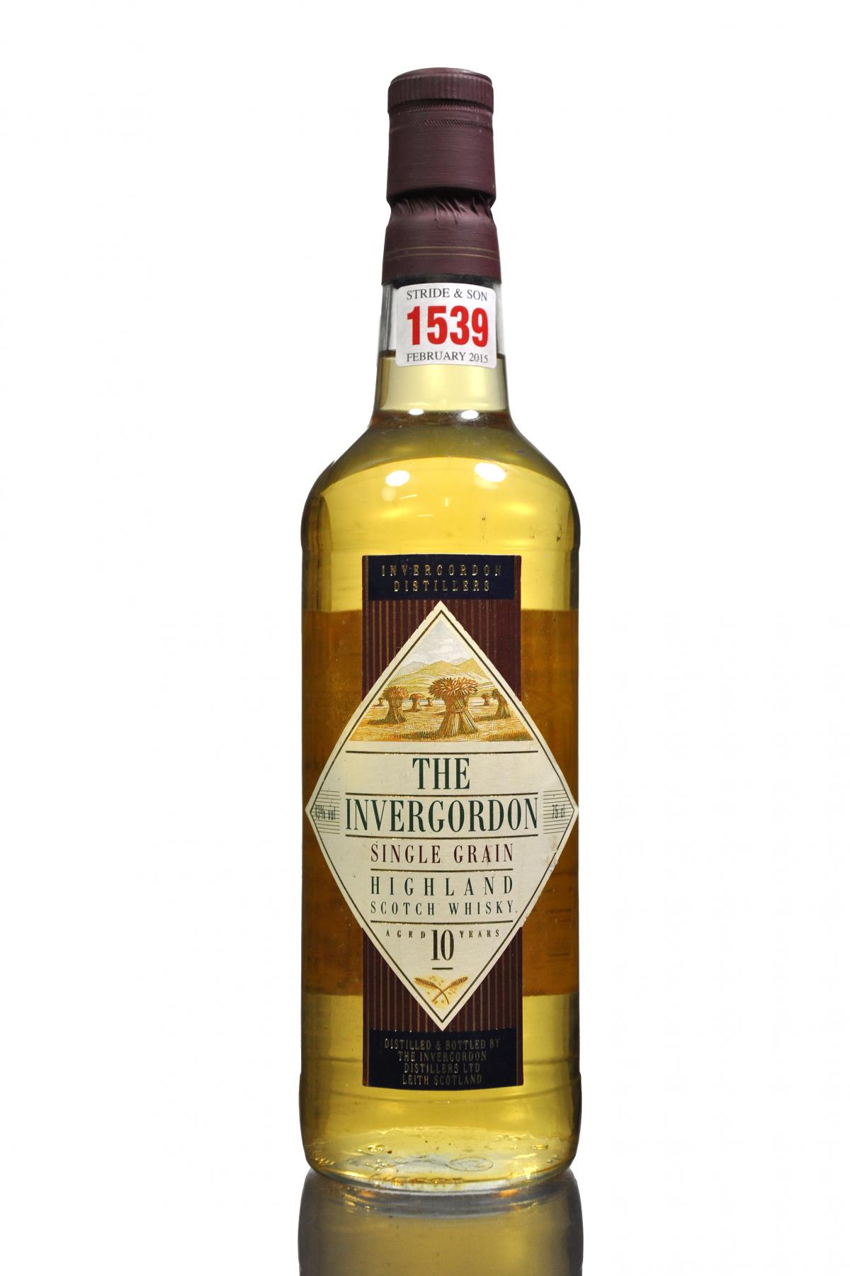 Invergordon 10 Year Old - Single Grain