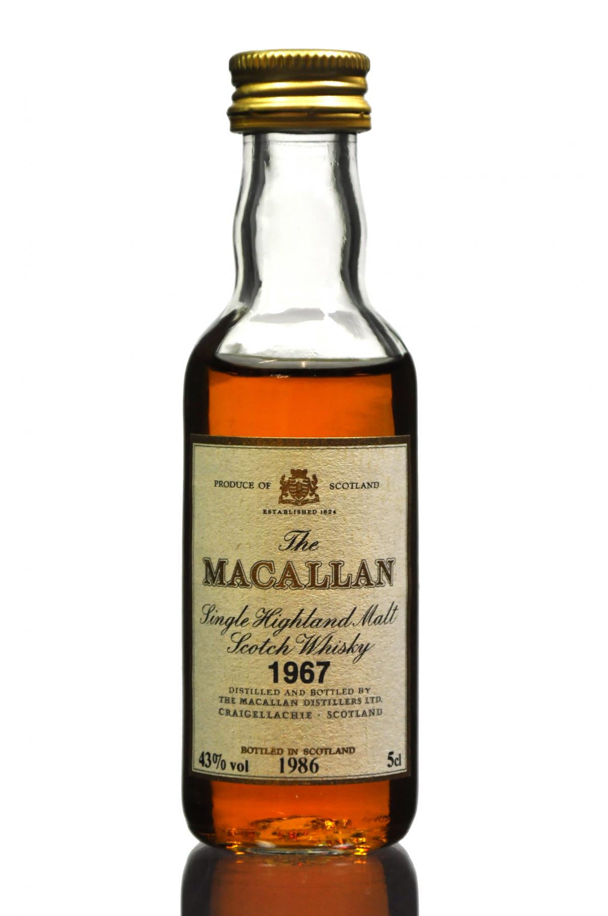 Macallan 1967-1986 Miniature