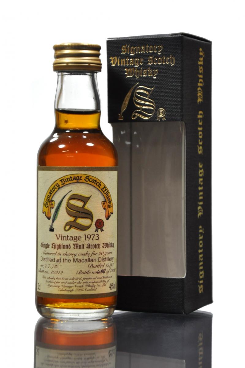 Macallan 1973-1993 - 20 Year Old - Signatory Vintage Miniature