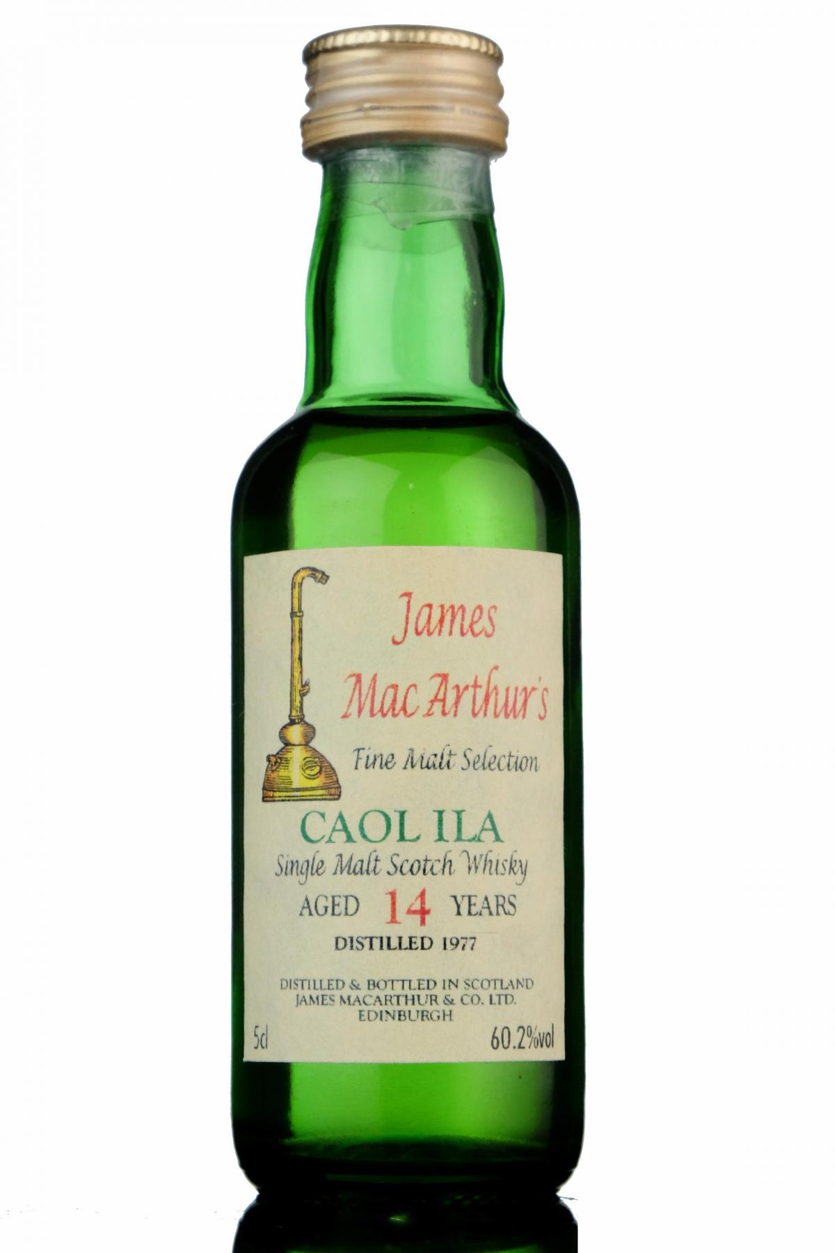 Caol Ila 1977 - 14 Year Old - James MacArthur - Fine Malt Selection Miniature