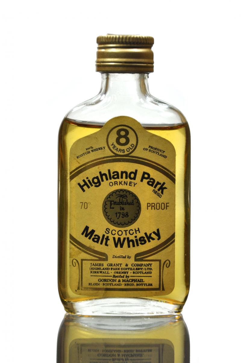 Highland Park 8 Year Old - 70 Proof - Gordon & MacPhail Miniature