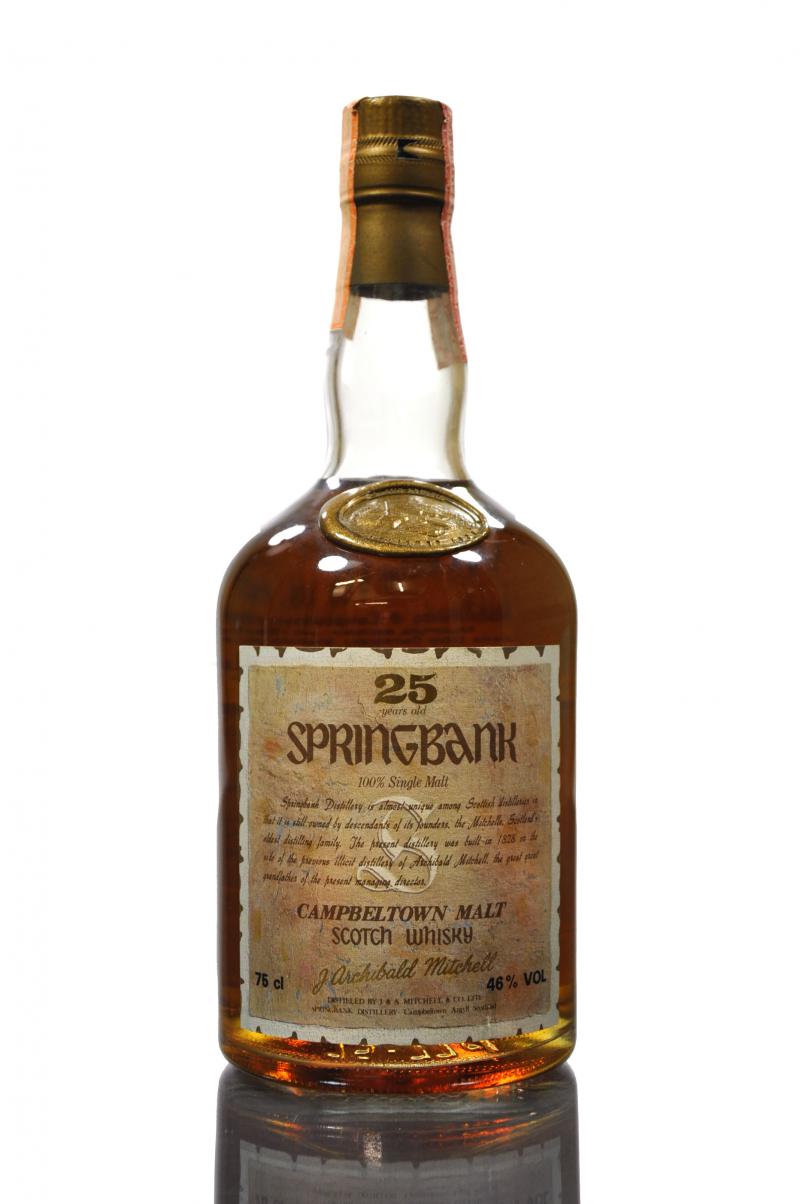 Springbank 25 Year Old - Circa 1990