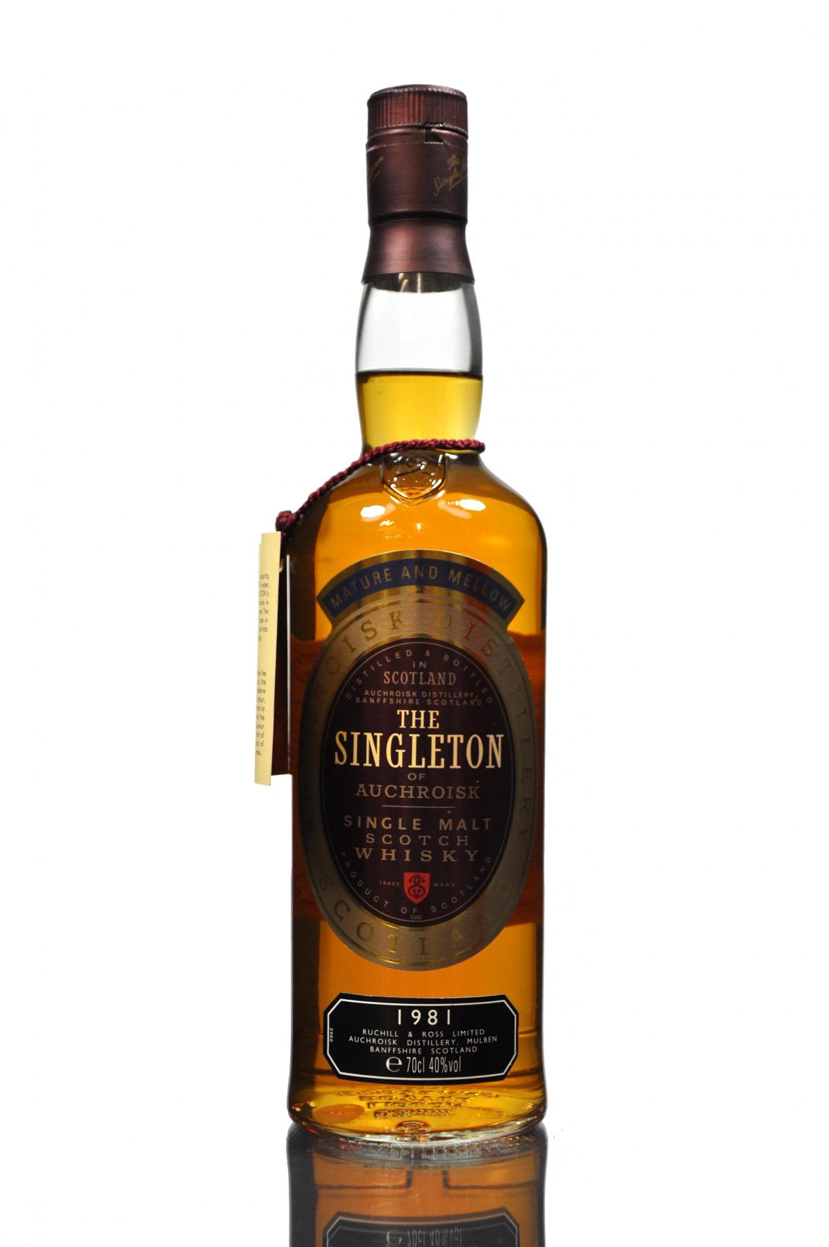 Singleton Of Auchroisk 1981