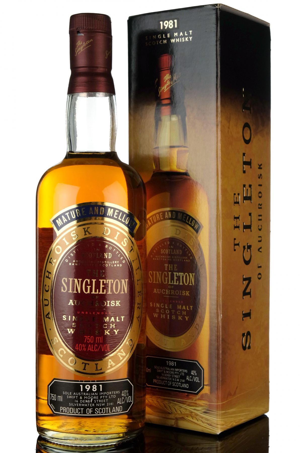 Singleton Of Auchroisk 1981