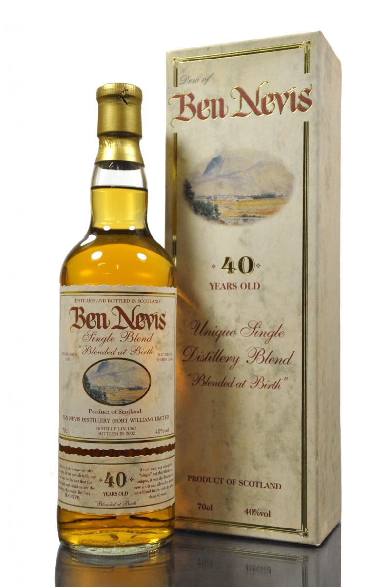 Ben Nevis 1962-2002 - 40 Year Old