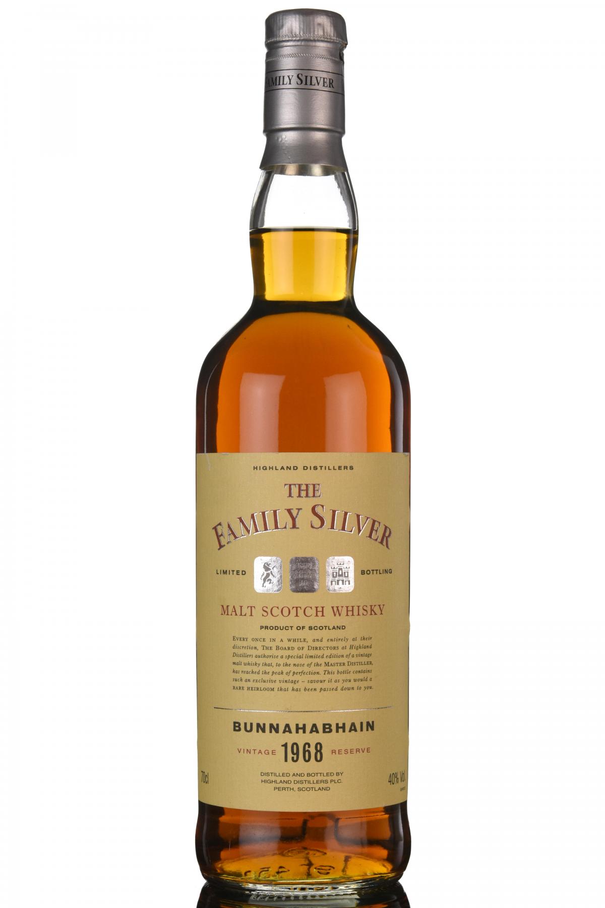 Bunnahabhain 1968 - Family Silver