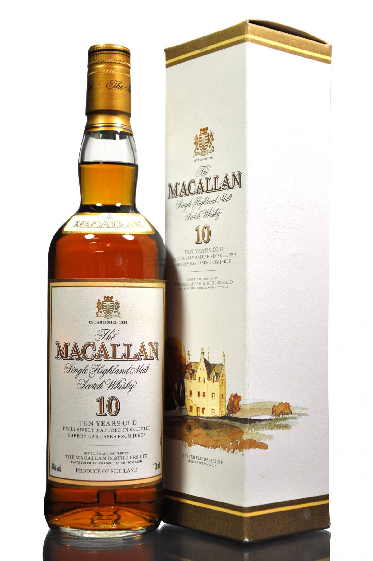 Macallan 10 Year Old - Sherry Casks - Early 2000s