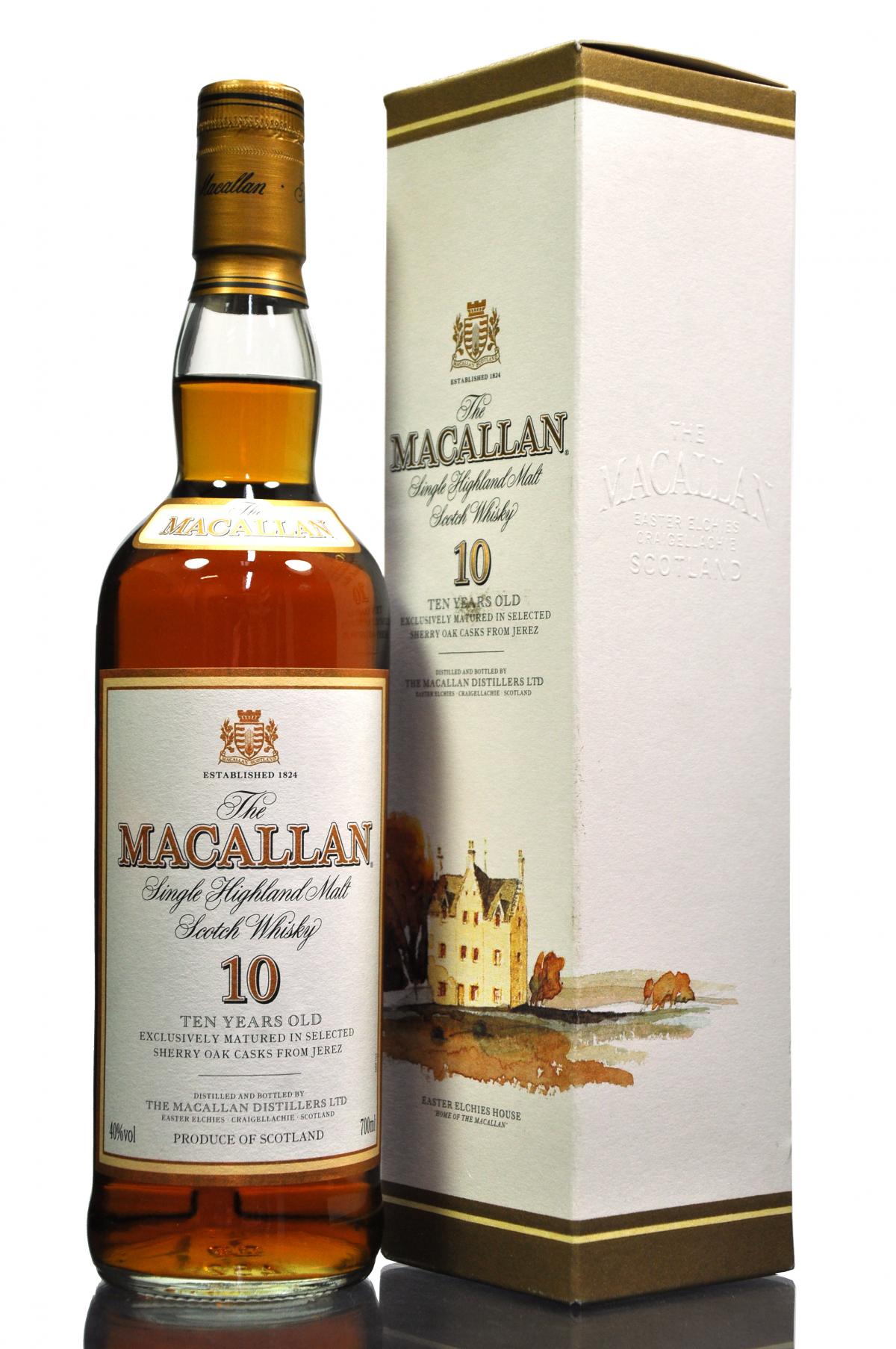 Macallan 10 Year Old - Sherry Casks - Early 2000s