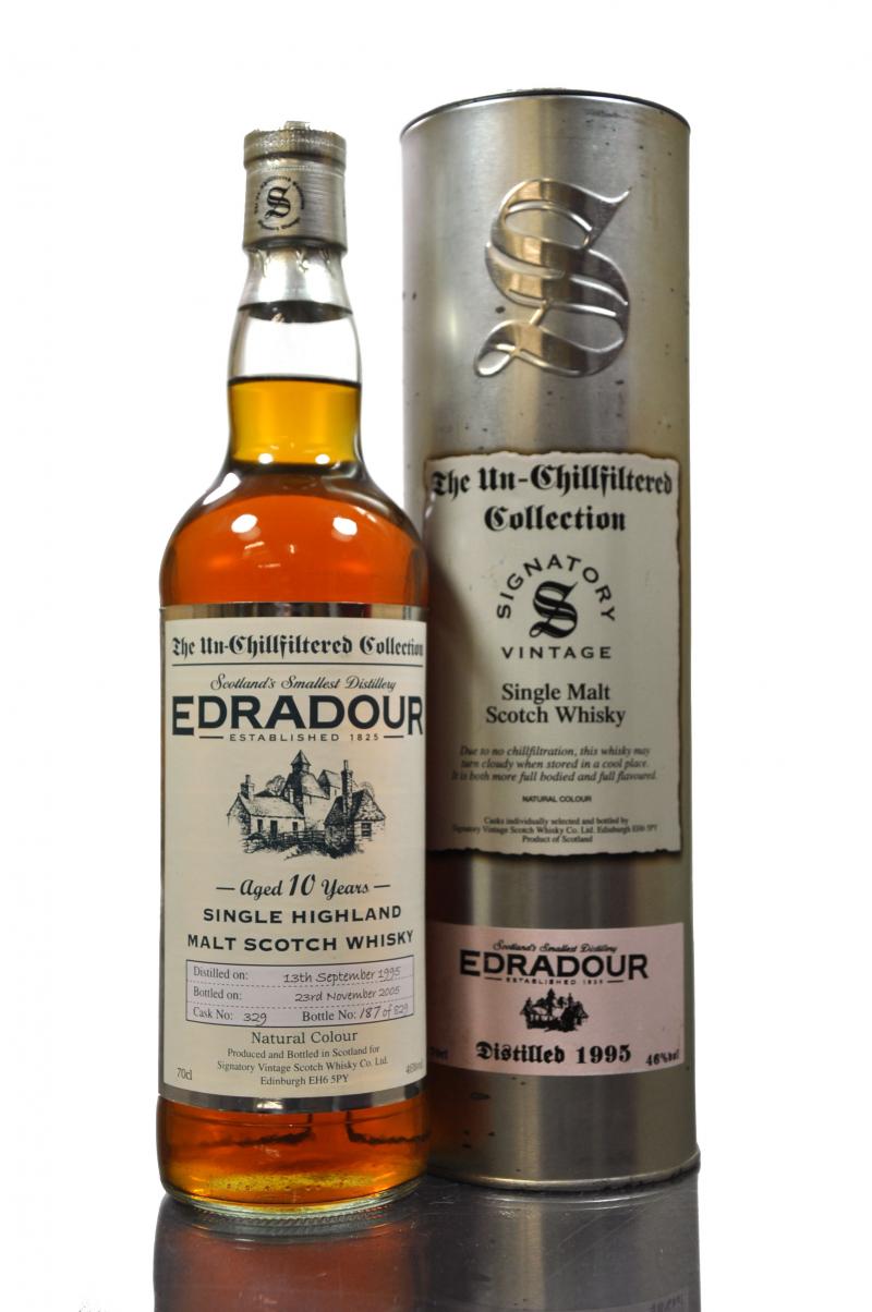 Edradour 1995-2005 - 10 Year Old - Signatory Vintage