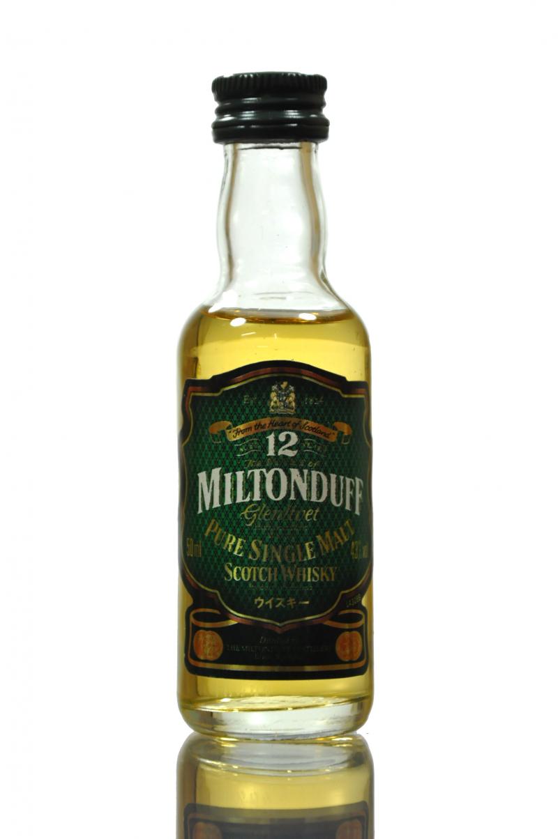 Miltonduff 12 Year Old Miniature