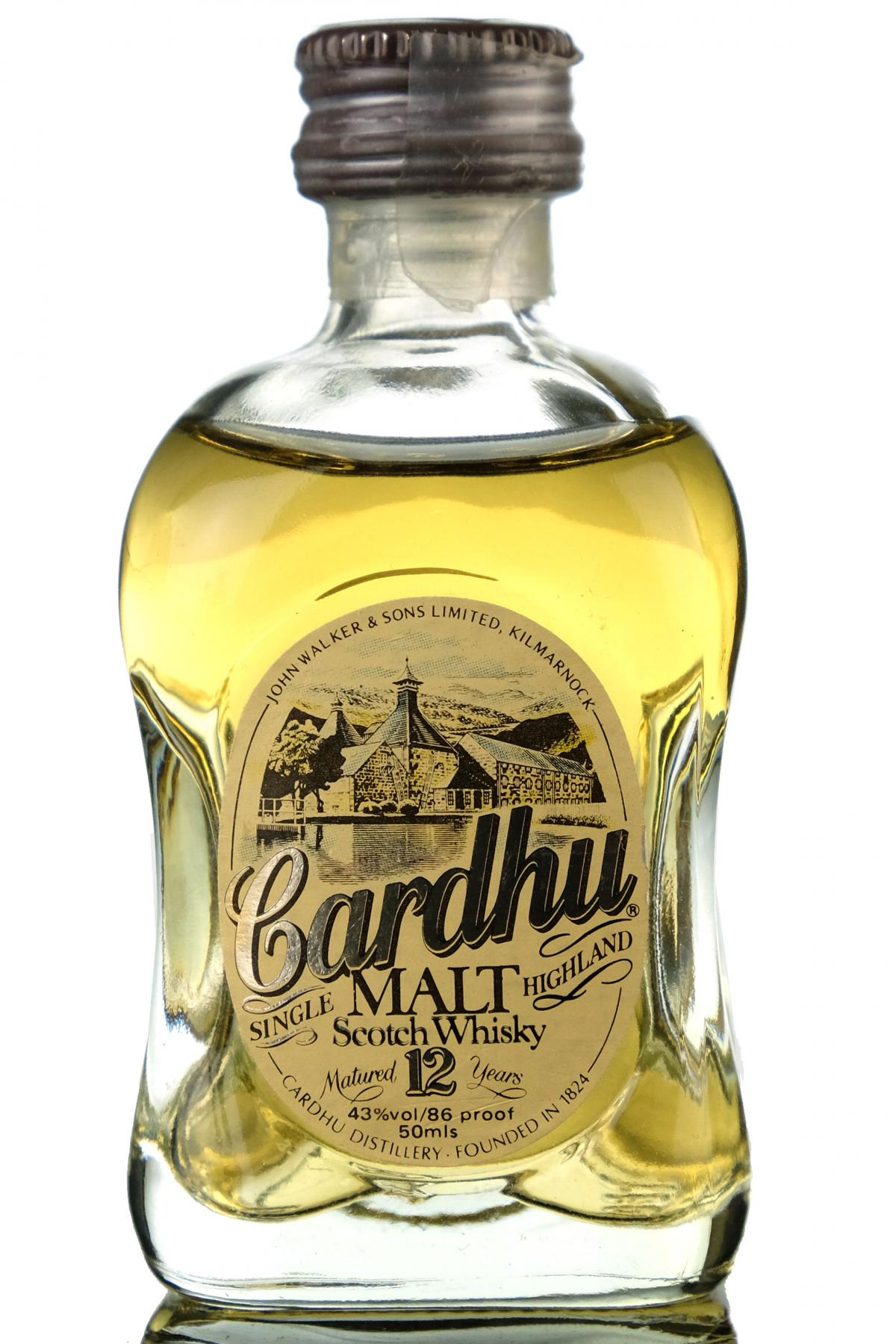 Cardhu 12 Year Old - 86 Proof Miniature