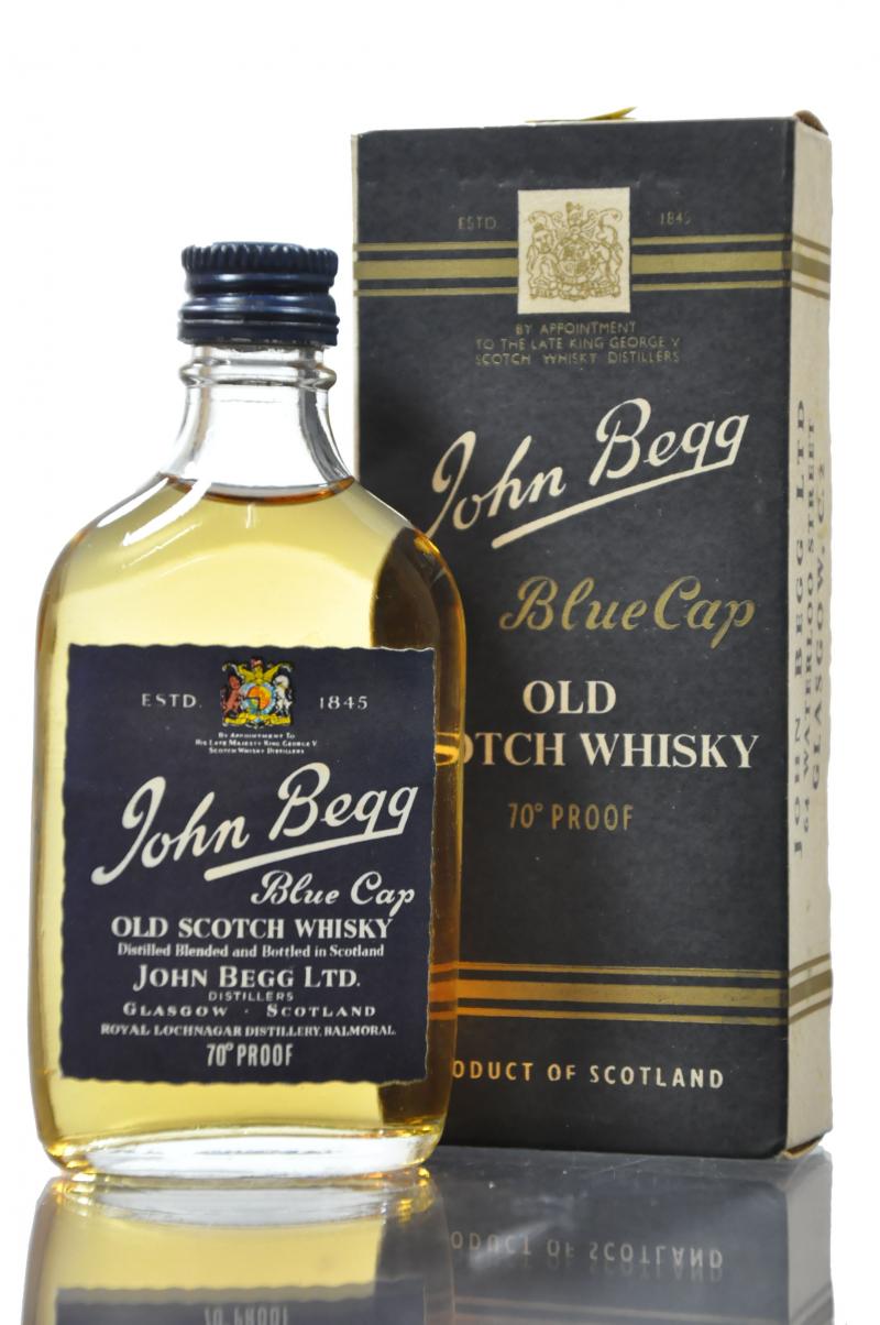 John Begg Blue Cap - 70 Proof Miniature