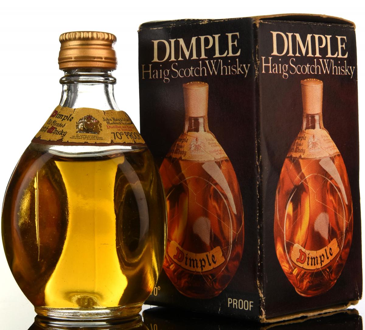 Dimple 70 Proof Miniature