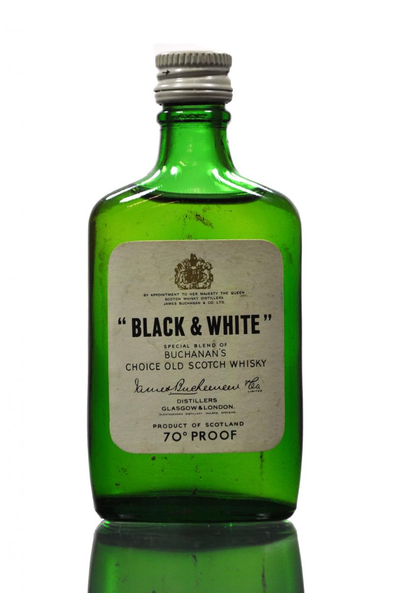Black & White 70 Proof Miniature