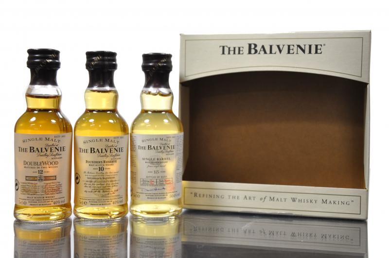Balvenie Miniature Presentation Pack - 10 Year Old, 12 Year Old, 15 Year Old