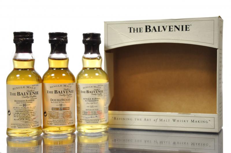 Balvenie Miniature Presentation Pack - 10 Year Old, 12 Year Old, 15 Year Old