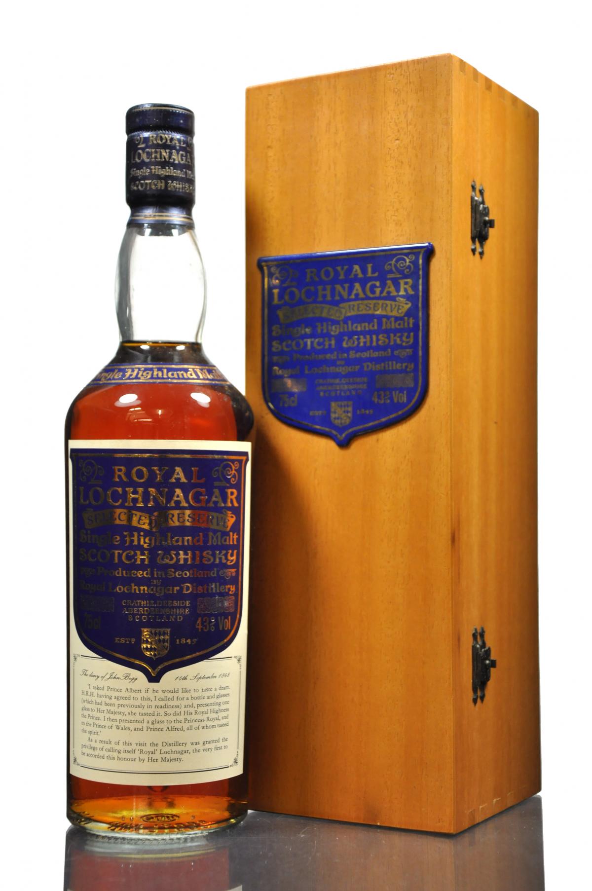 Royal Lochnagar Selected Reserve - Circa 1990