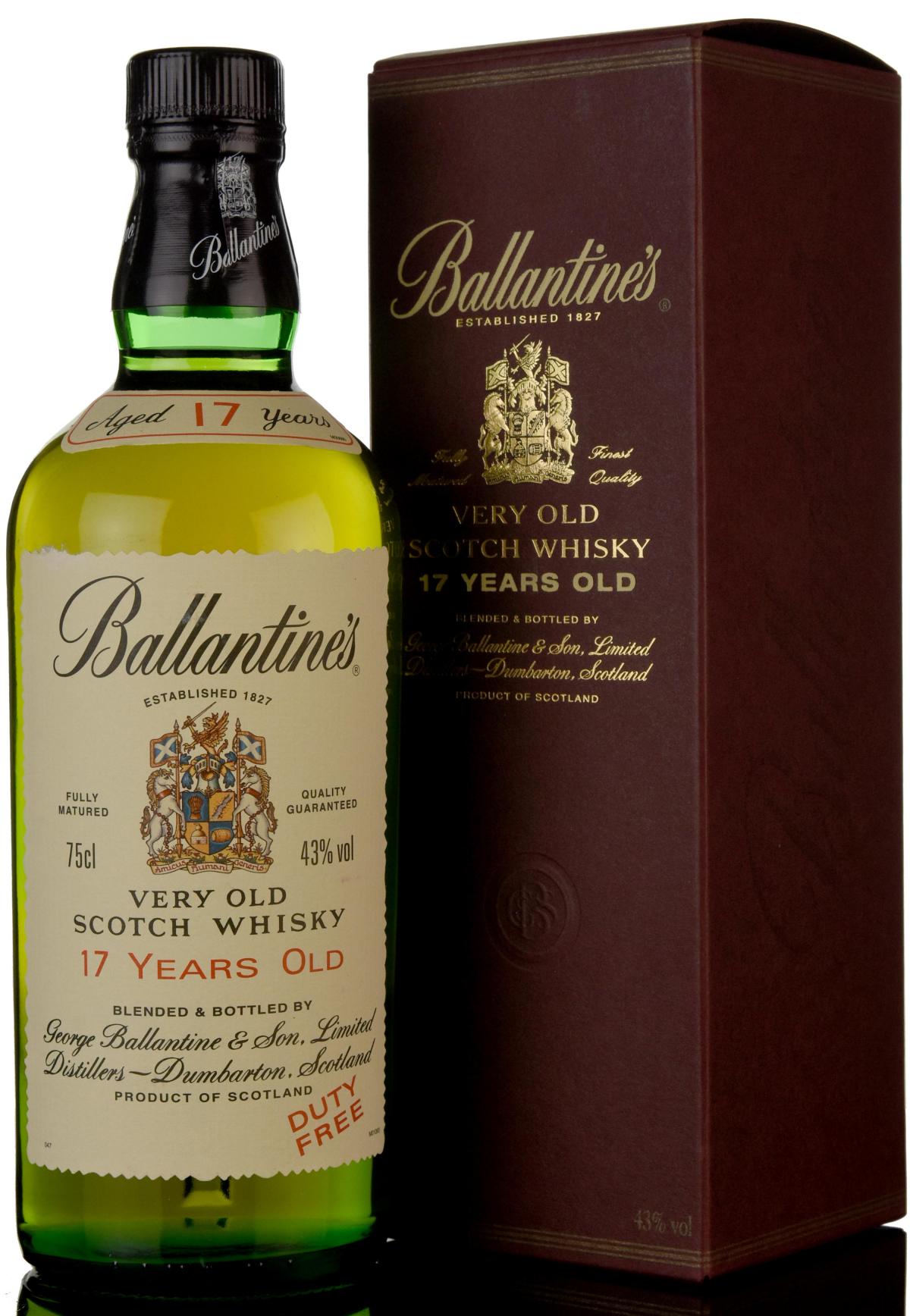 Ballantines 17 Year Old - 1980s