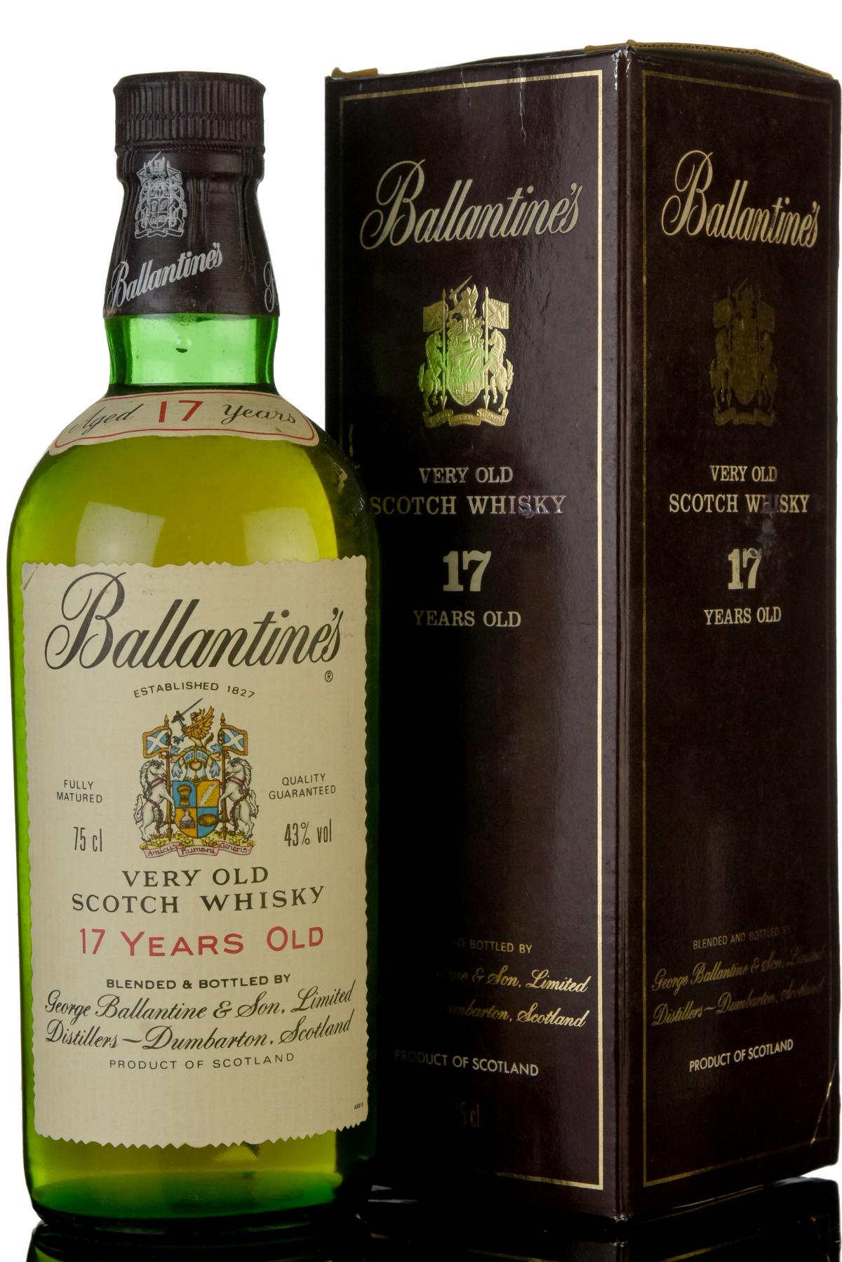 Ballantines 17 Year Old - 1980s