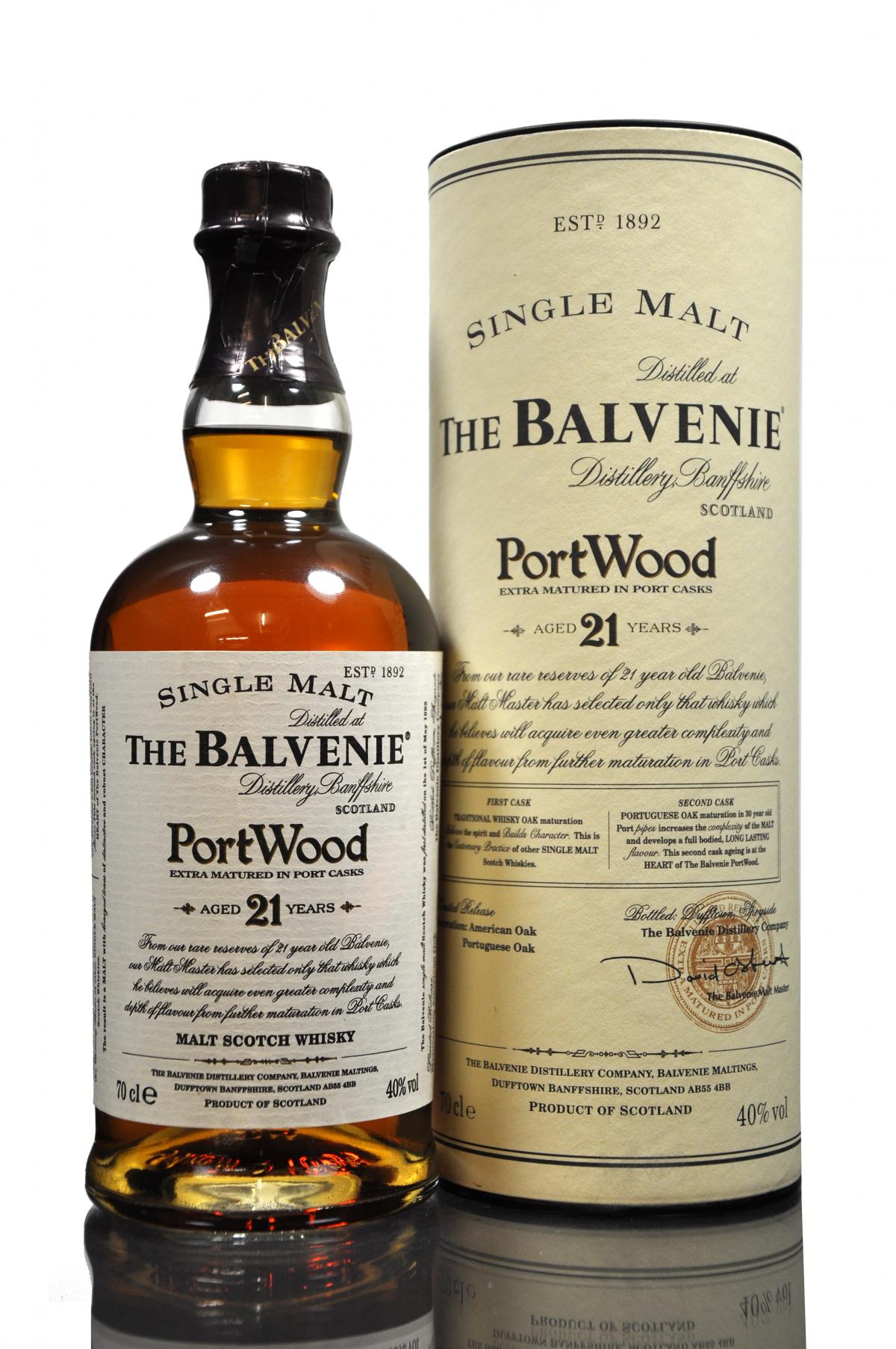 Balvenie 21 Year Old - PortWood - Pre 2009