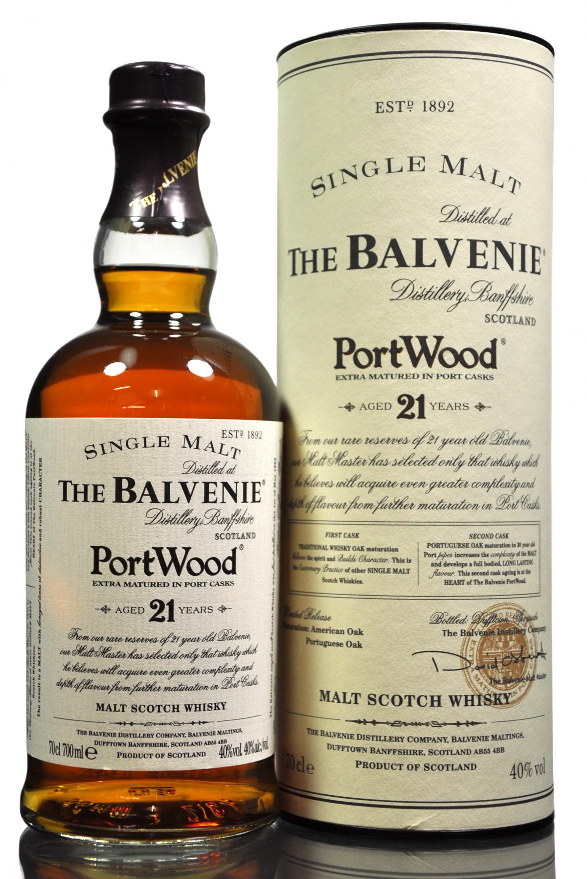 Balvenie 21 Year Old - PortWood - Pre 2009