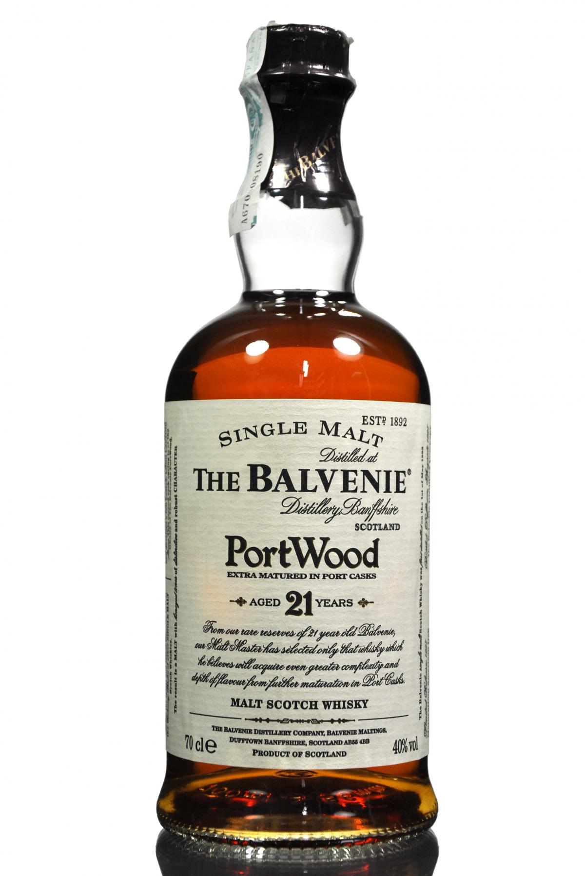 Balvenie 21 Year Old - PortWood - Pre 2009