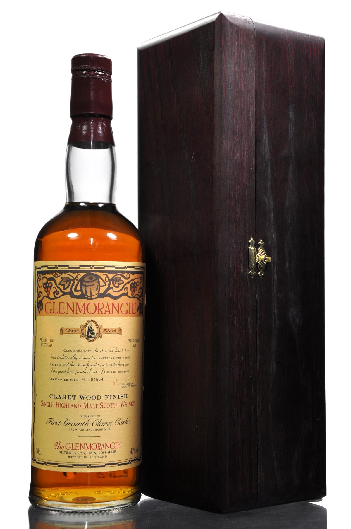 Glenmorangie Claret Wood Finish - Vintages Between 1976-1979