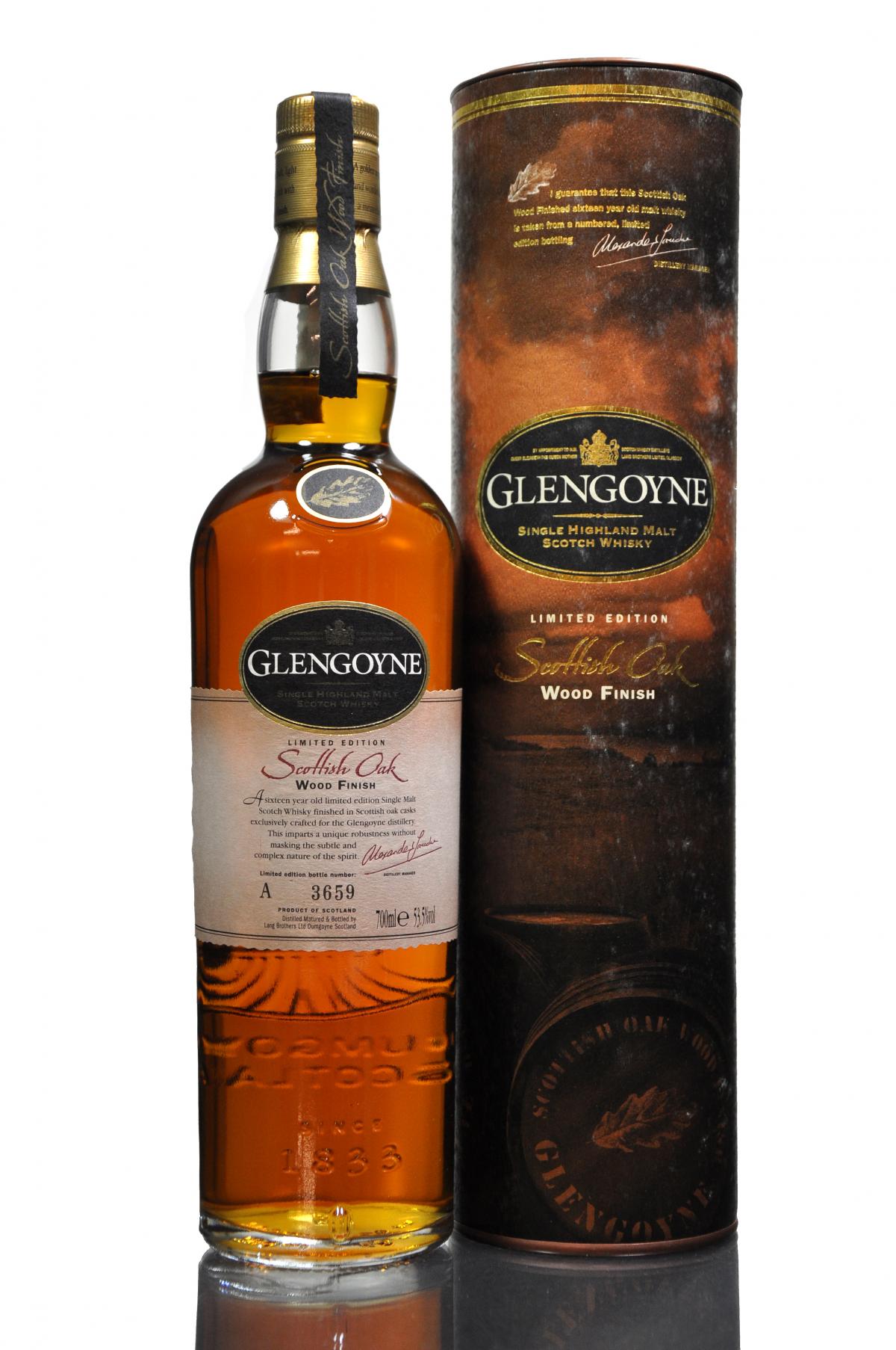 Glengoyne 15 Year Old - Scottish Oak Wood Finish