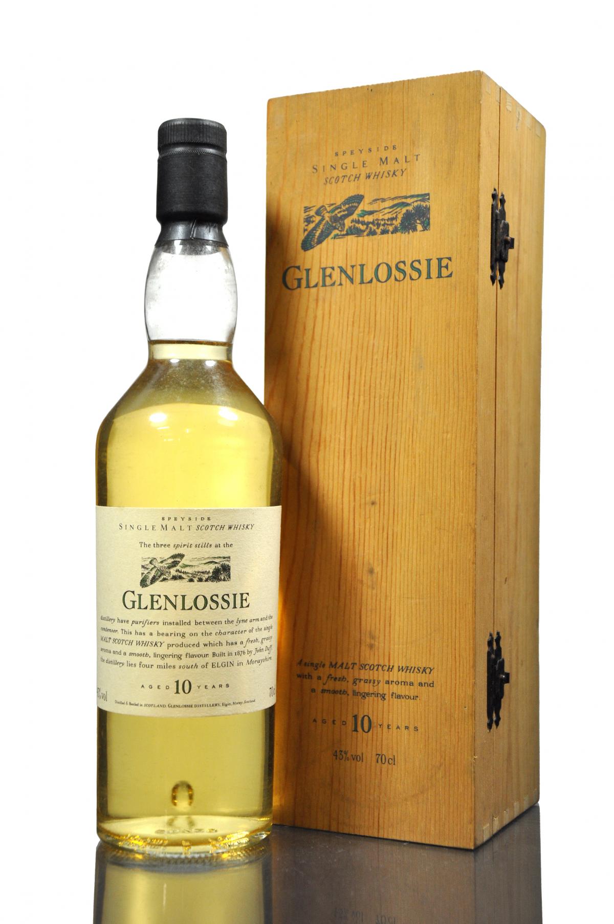 Glenlossie 10 Year Old - Flora & Fauna - Wooden Box