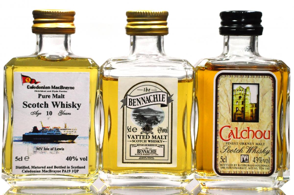3 x Malt Miniatures