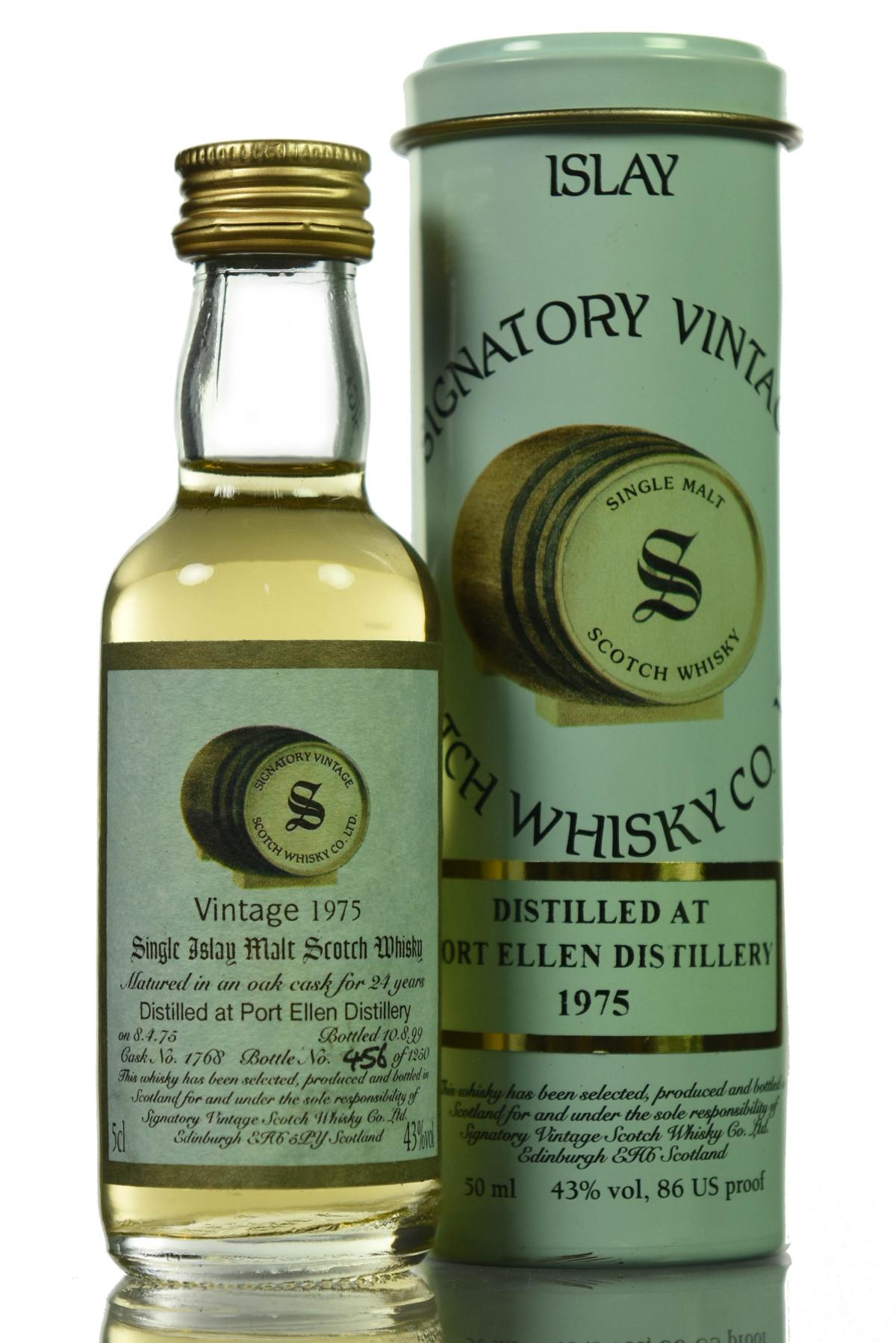 Port Ellen 1975-1999 - 24 Year Old - Signatory Vintage - Miniature
