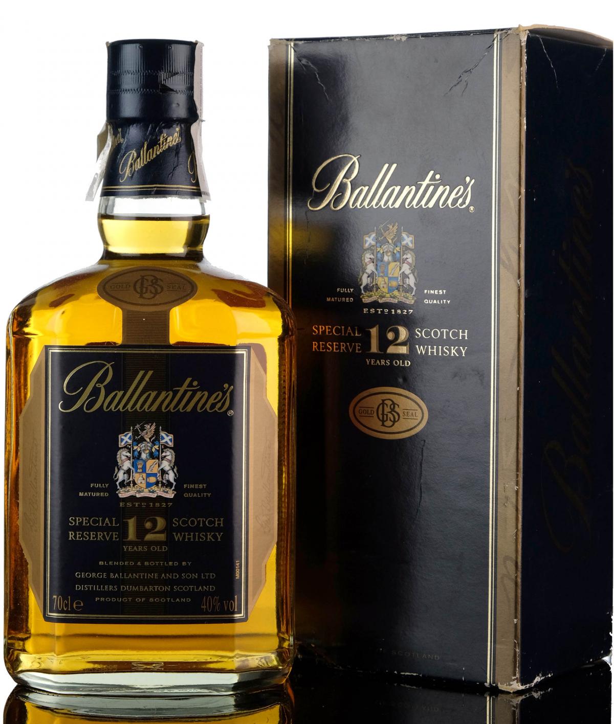 Ballantines 12 Year Old - Gold Seal