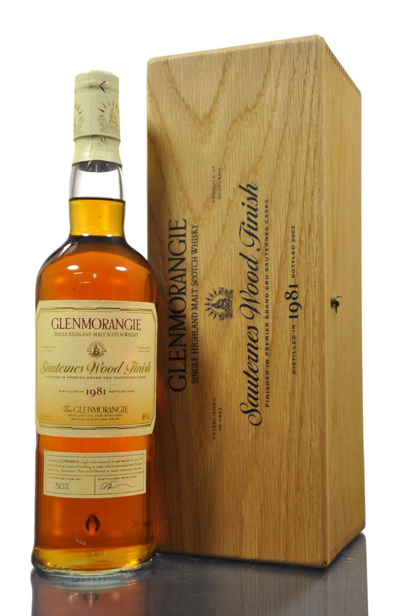 Glenmorangie 1981-2002 - Sauternes Wood Finish