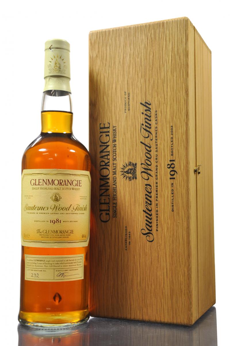 Glenmorangie 1981-2002 - Sauternes Wood Finish