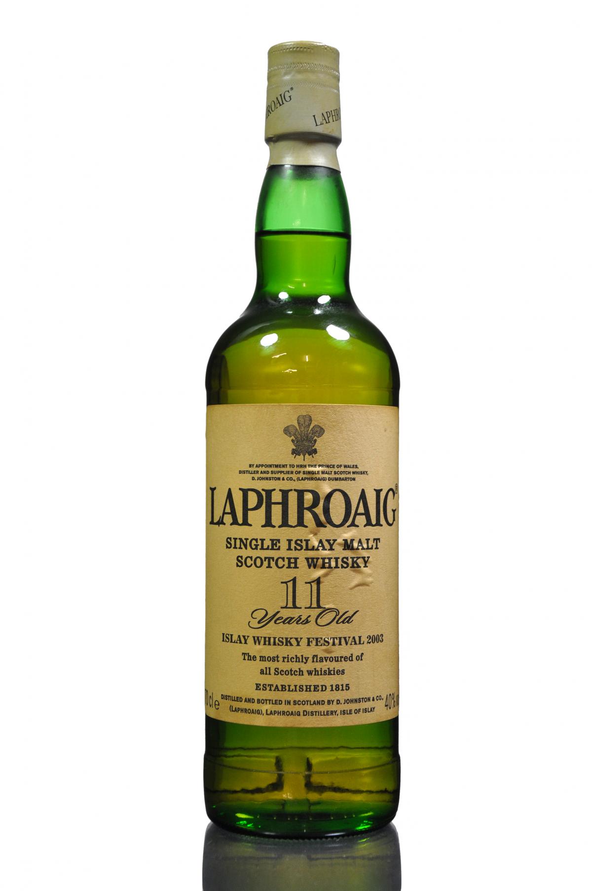 Laphroaig 11 Year Old - Festival 2003