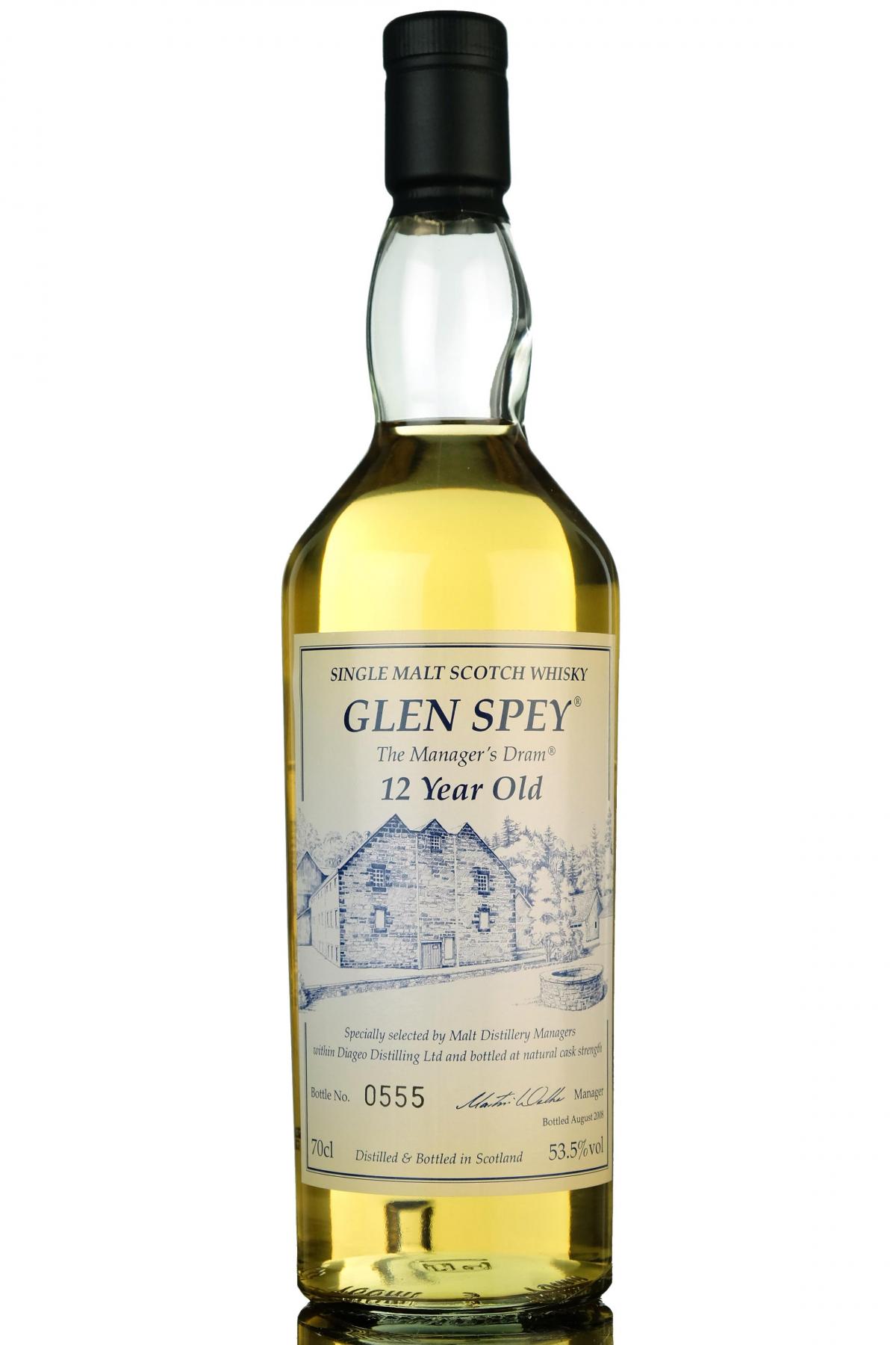 Glen Spey 12 Year Old - Managers Dram 2008